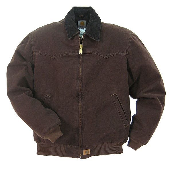 Carhartt J14DKB Flannel Lined Santa Fe Jacket