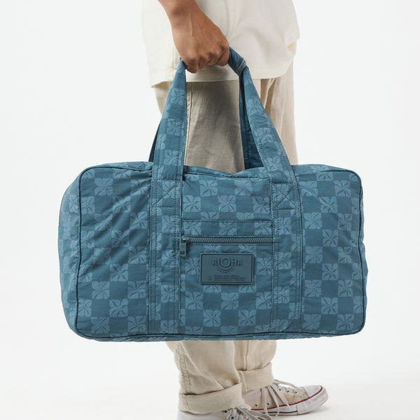 ALOHA COLLECTION KEEP IT LIGHT WEEKENDER / PUA CHECK / SLATE