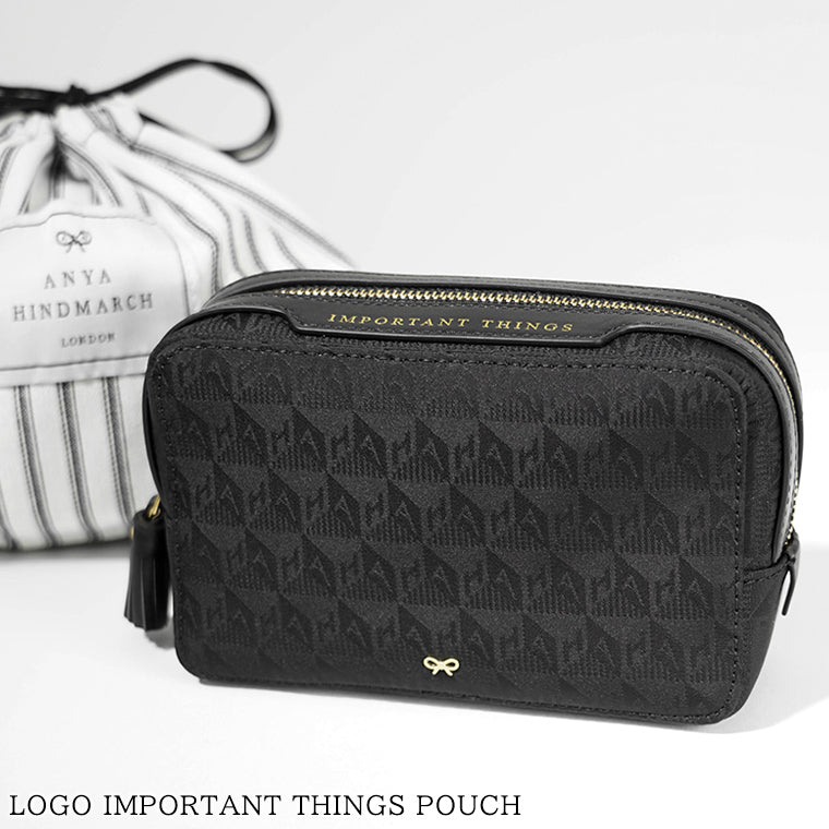 アニヤハインドマーチ ANYA HINDMARCH レディース ポーチ ブラック