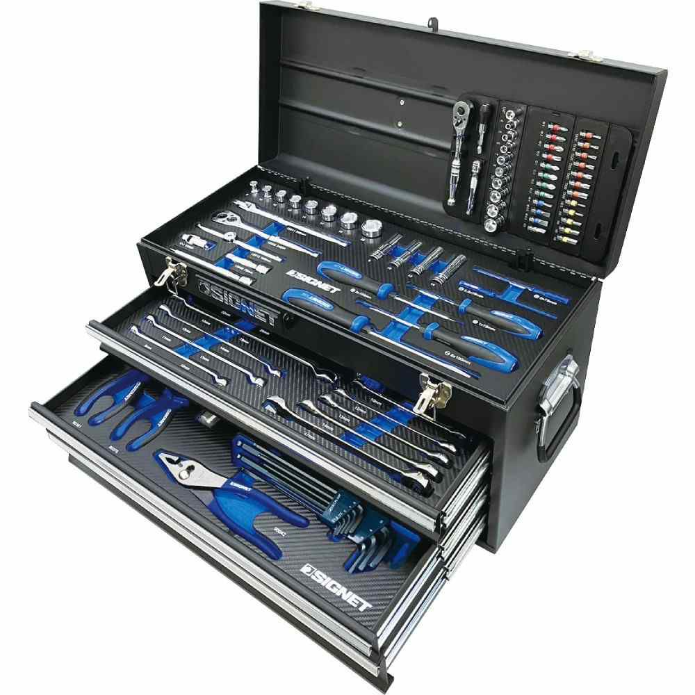 SIGNET 9.5SQ 75PC メカニックツールセット マットブラック 800S