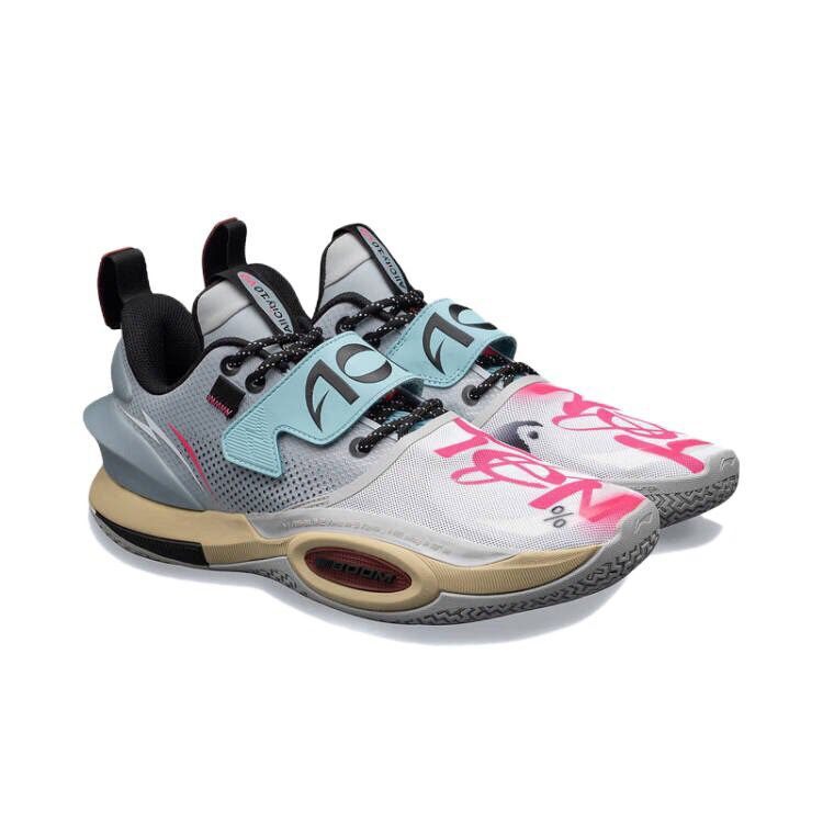 Li-Ning Wade All City AC 10 V2 10% Basketball Shoes Grey/ Blue