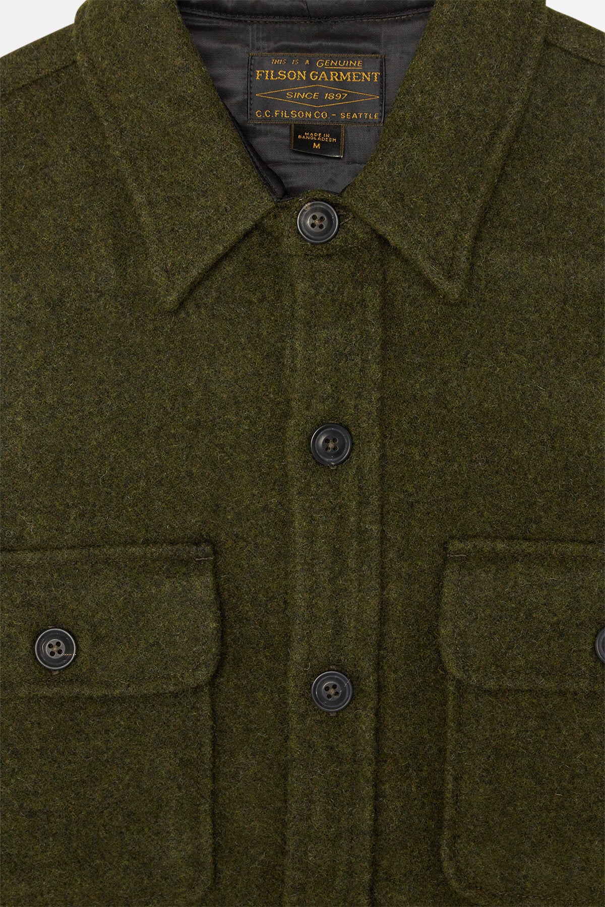 CPO WOOL JAC-SHIRT Forest green by Filson Man | Men | WP Store