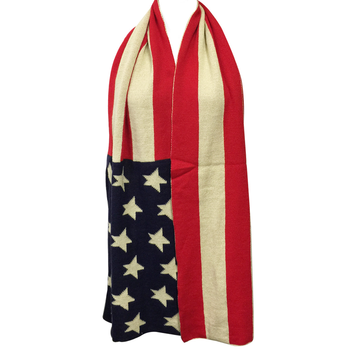 Wrapables Vintage Old Glory American Flag Scarf