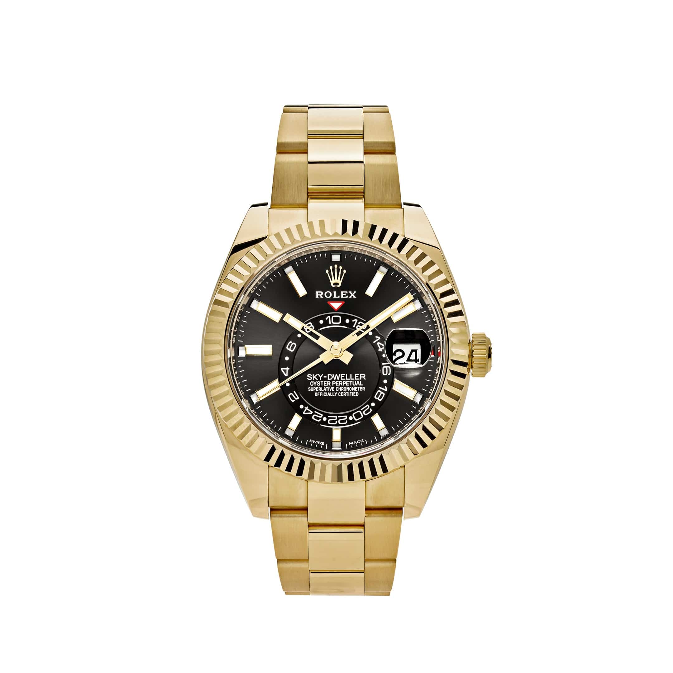 Rolex Sky-Dweller 326938 Yellow Gold Black Dial (2021) – Wrist