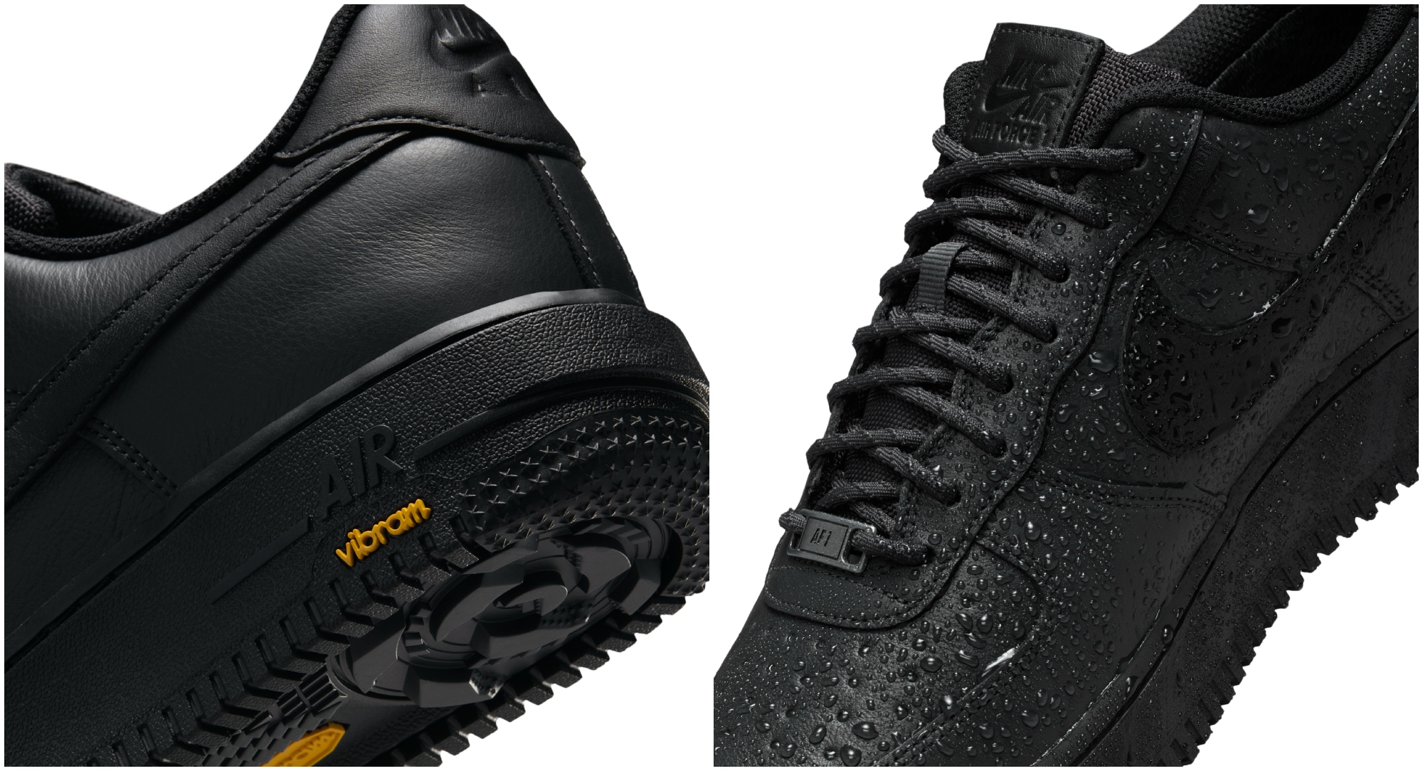 Nike Air Force 1 Low Vibram Gore-Tex 'Black' HV5953-001 Release Date