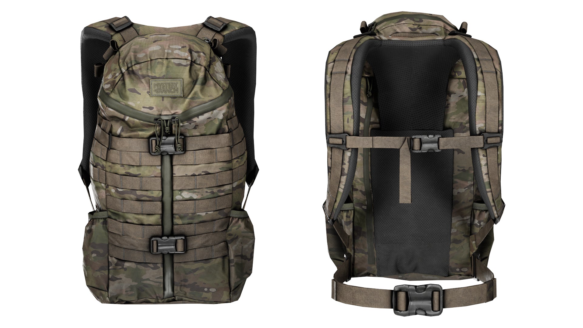 MYSTERY RANCH 3 DAY ASSAULT PACK TRI ZIP - Low Poly 3D Model