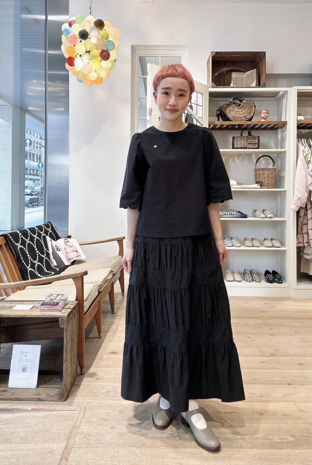 mina perhonen ミナぺルホネン tambourine ティアードスカート