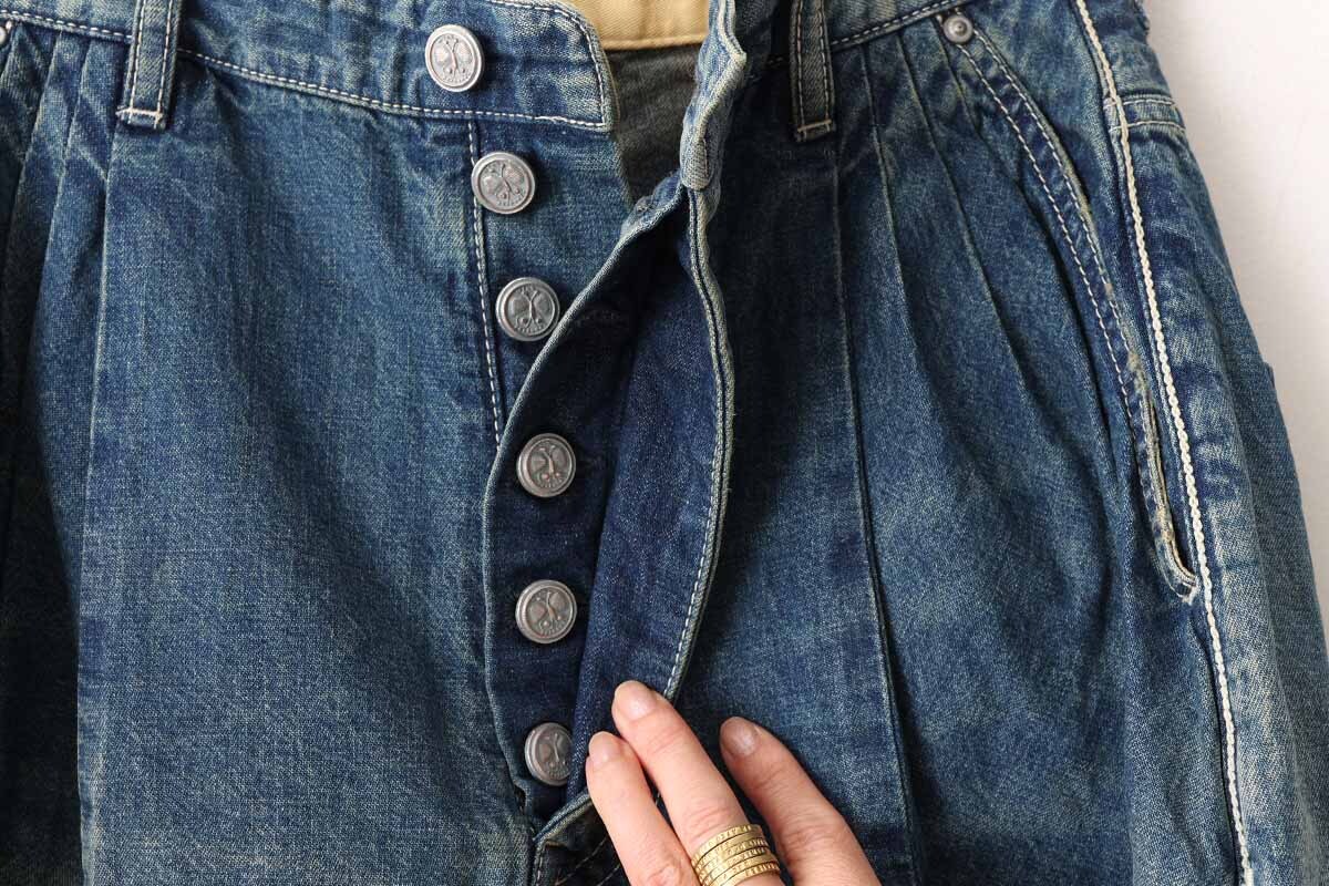 mina perhonen every day タックテーパードデニム