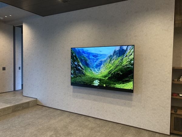 東区香椎照葉テレビ壁掛け工事：施工事例｜福岡でテレビの壁掛け工事