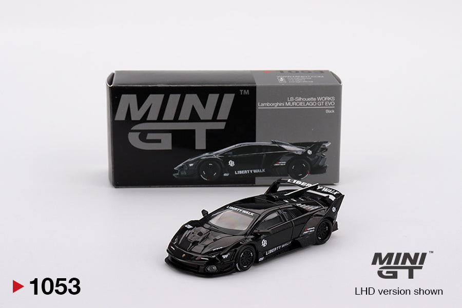 Mini GT - Lamborghini LB-Silhouette WORKS MURCIELAGO GT Evo Black