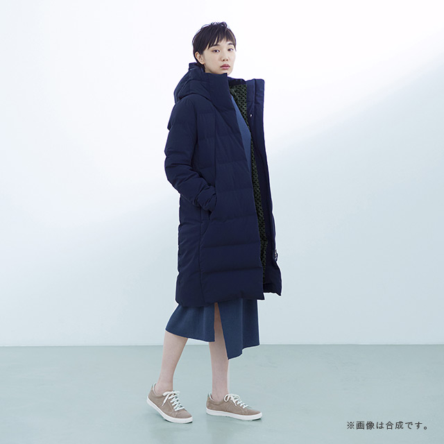 レディス・ロングロング〈ネイビー〉 - ほぼ日の水沢ダウン2019