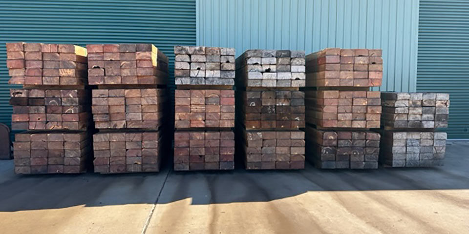 枕木・まくらぎ | ウッドデッキのDIYリーベ