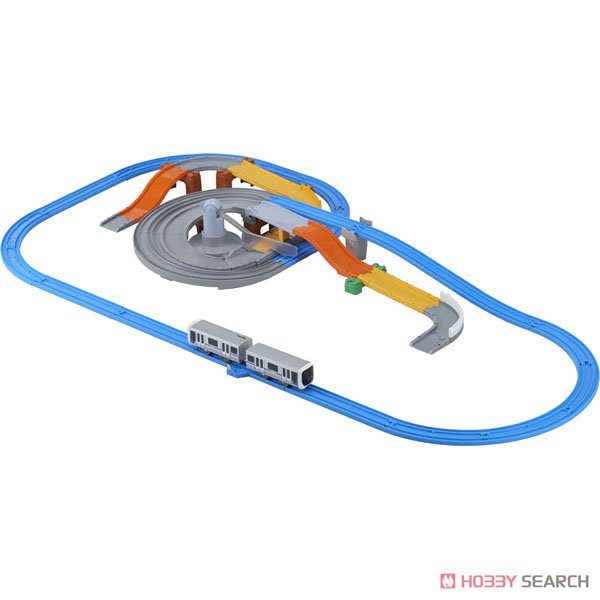 トミカとならんで走ろう! ダブルループ橋レールセット (プラレール