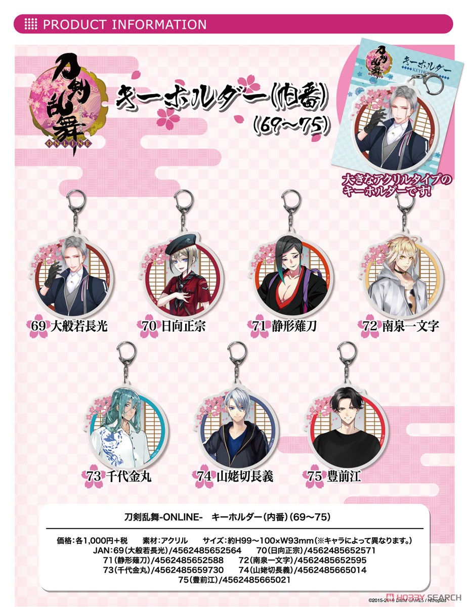 刀剣乱舞-ONLINE- キーホルダー (内番) 69：大般若長光 (キャラクター