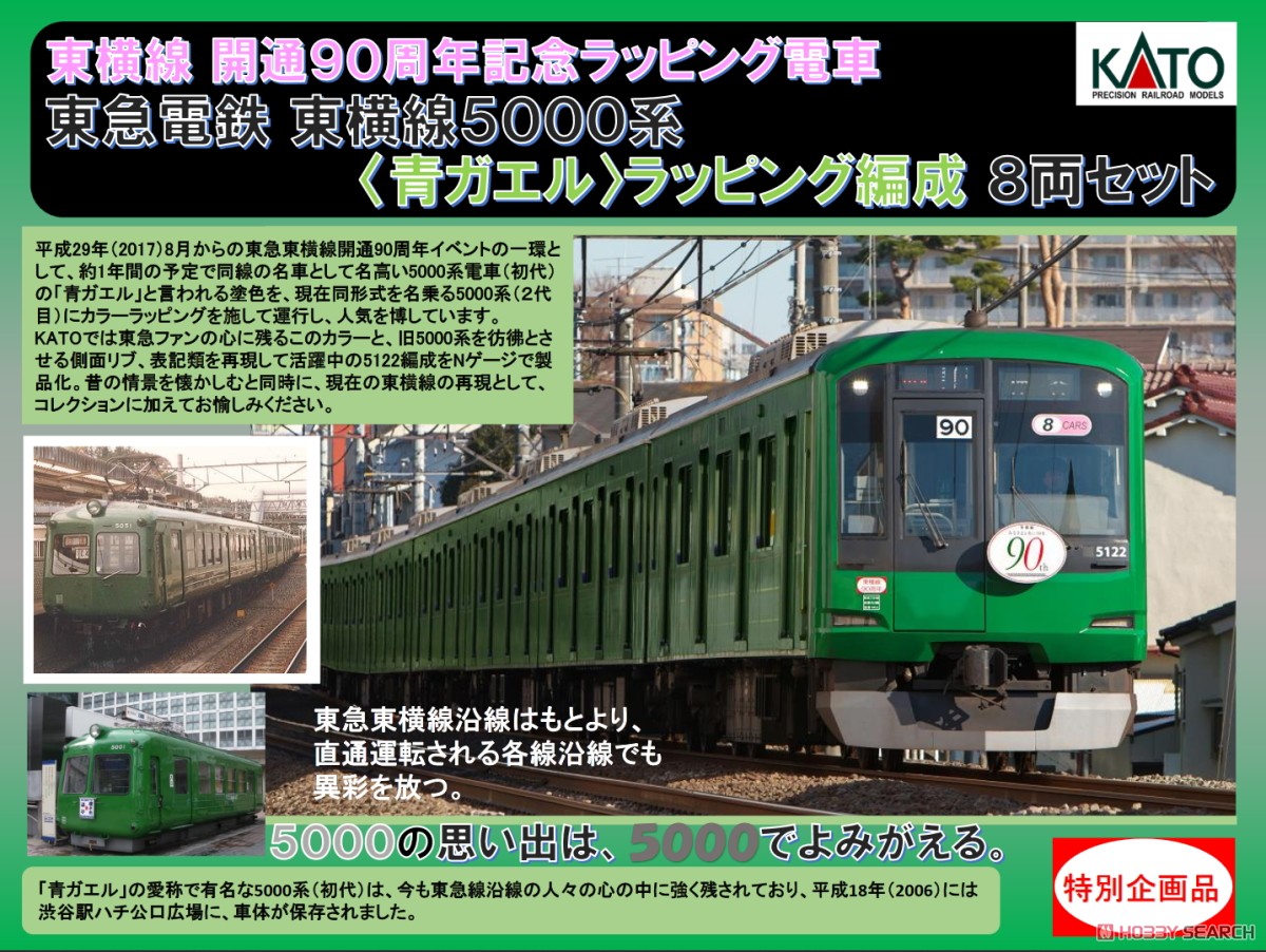 特別企画品】 東急電鉄 東横線 5000系 ＜青ガエル＞ ラッピング編成 (8