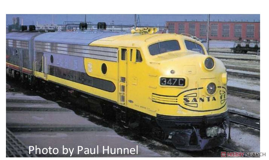 EMD F7A サンタフェ イエローボンネット フレート #330 ☆外国形モデル