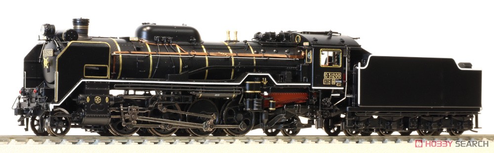 16番(HO) D51形蒸気機関車 200号機 JR西日本仕様 (真鍮製車体×カンタム