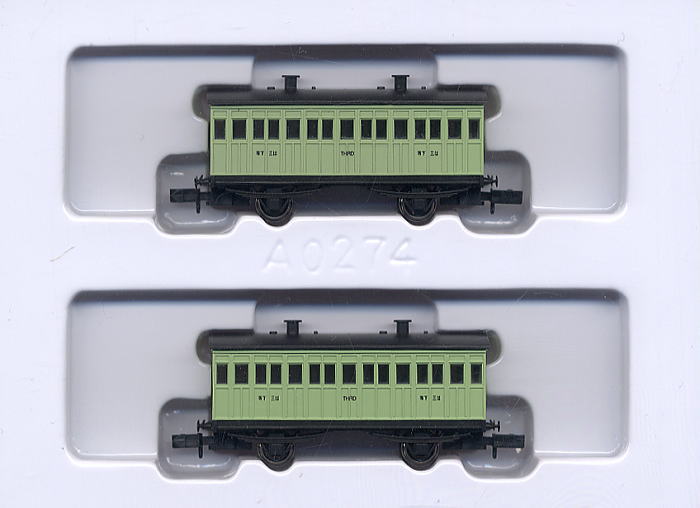 1号機関車用 客車 (2両セット) (鉄道模型) - ホビーサーチ 鉄道模型 HO・Z