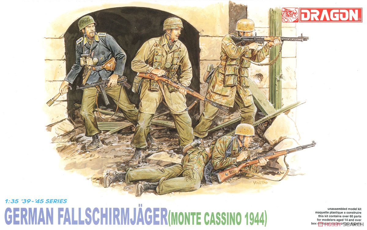 WW.II ドイツ軍 降下猟兵 モンテカッシーノ 1944 (プラモデル