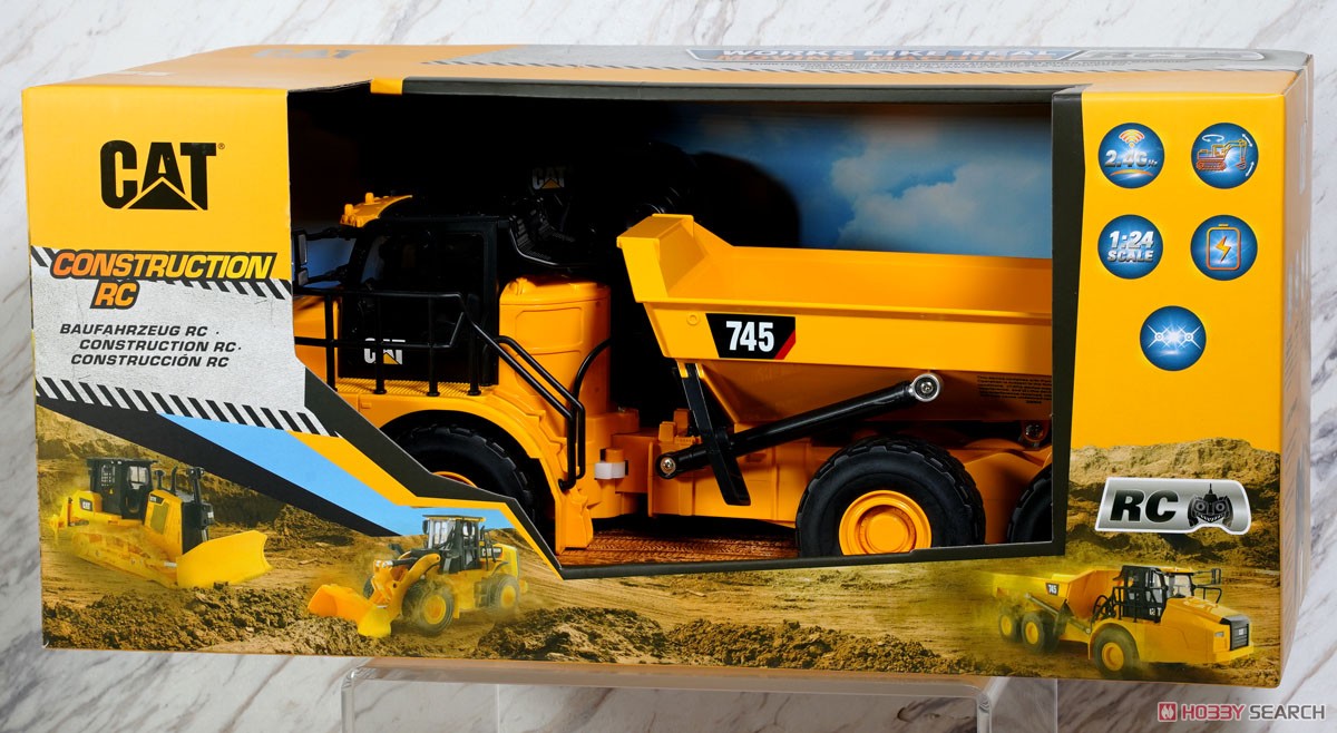 R/Cカー キャタピラー CAT 745 アーティキュレートダンプトラック