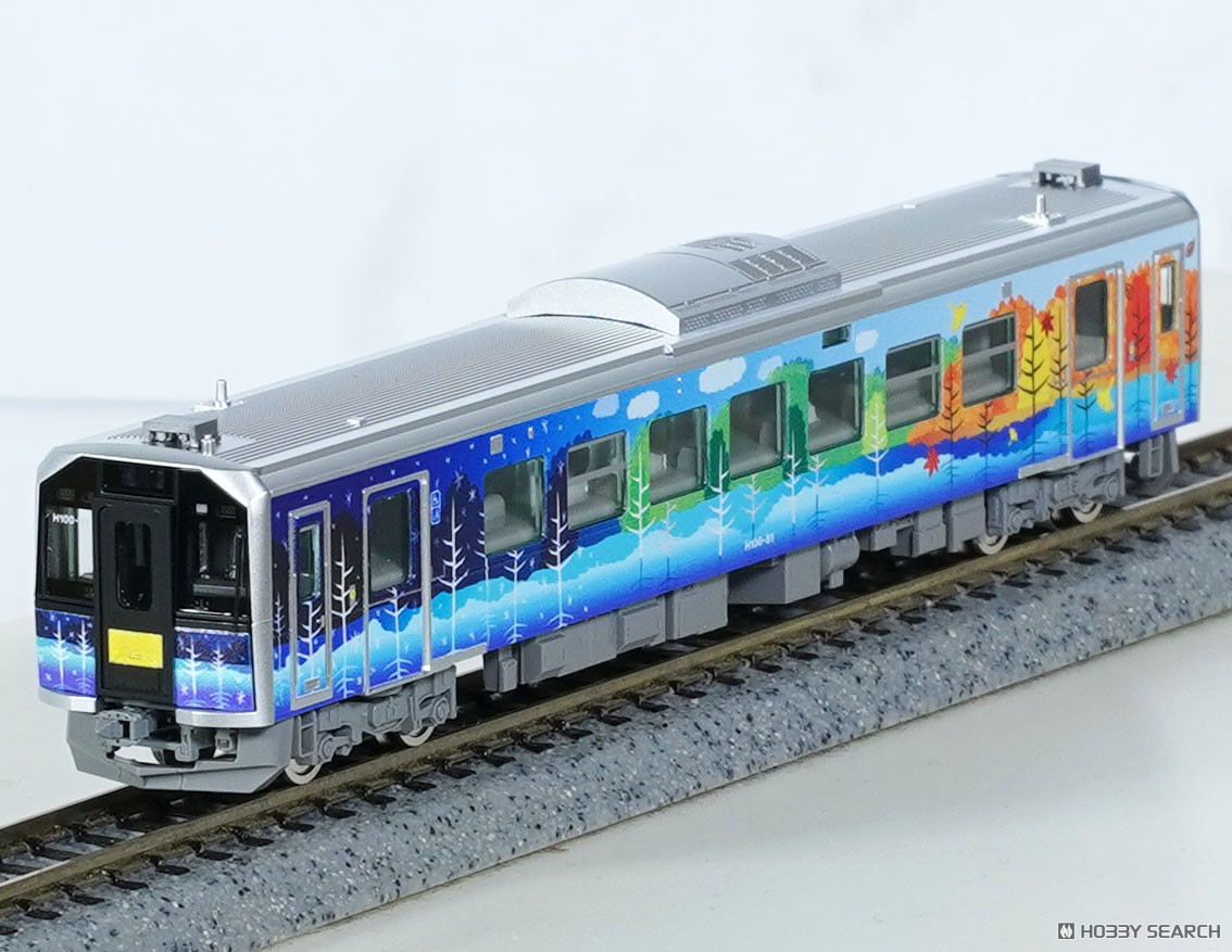 JR H100形ディーゼルカー (石北線・富良野線ラッピング車) セット (2両