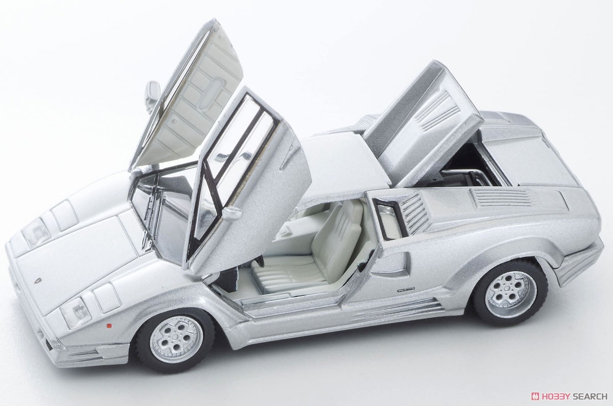 TLV-N Lamborghini Countach 25th Anniversary (Silver) (Diecast Car