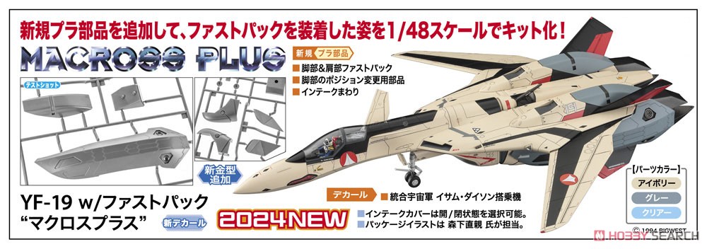 YF-19 w/Fast Pack `Macross Plus` (Plastic model) - HobbySearch