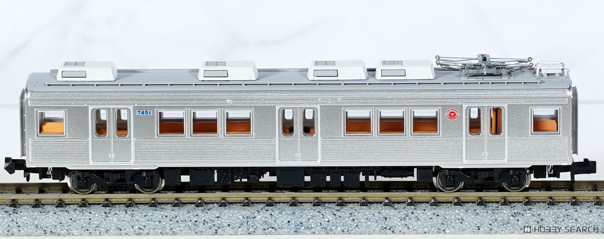 東急電鉄7200系 (池上線・冷房車・赤帯) 3両編成セット (動力付き) (3