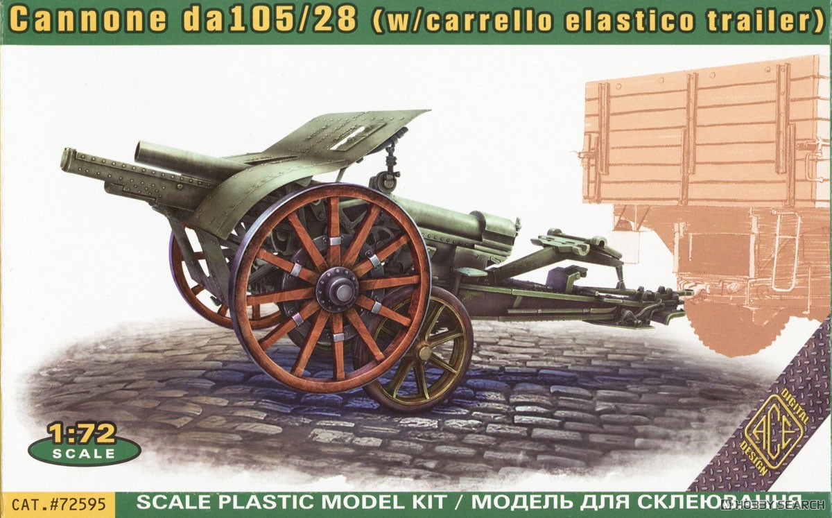 イタリア 105/28野砲 w/専用トロリー (プラモデル) - ホビーサーチ