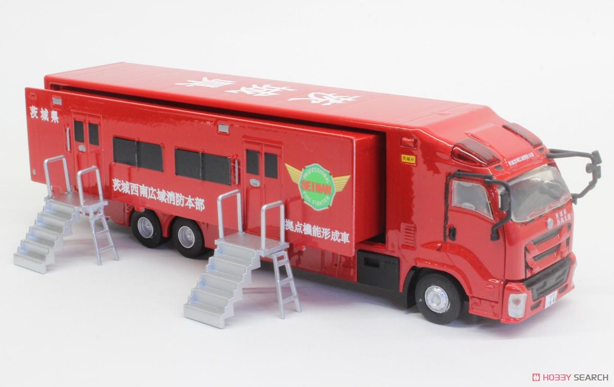 新潟県消防局 拠点機能形成車 (拡幅ボディ・はしご付) (ミニカー
