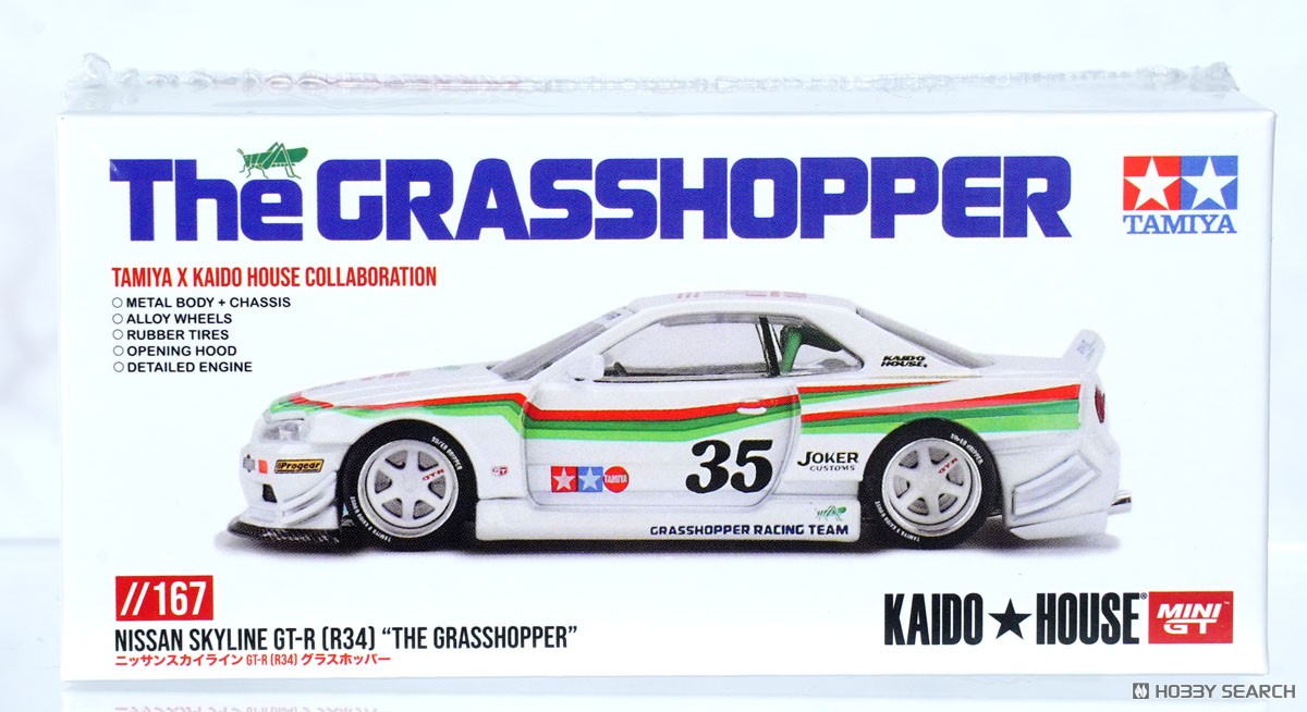Nissan スカイライン GT-R R34 TAMIYA x KAIDO HOUSE `グラスホッパー