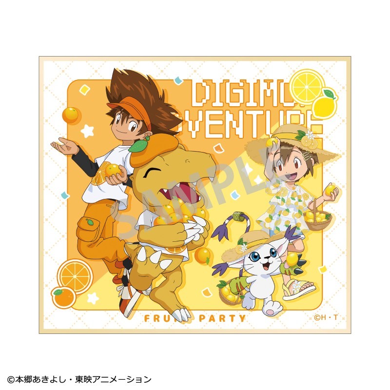 デジモンアドベンチャー トレーディングミニ色紙 フルーツパーティー