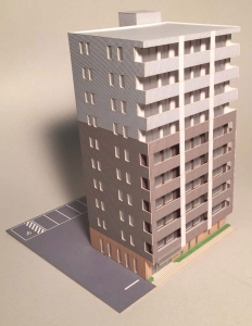 N) マンションキット (A) (塗装済みキット) (鉄道模型) - ホビーサーチ