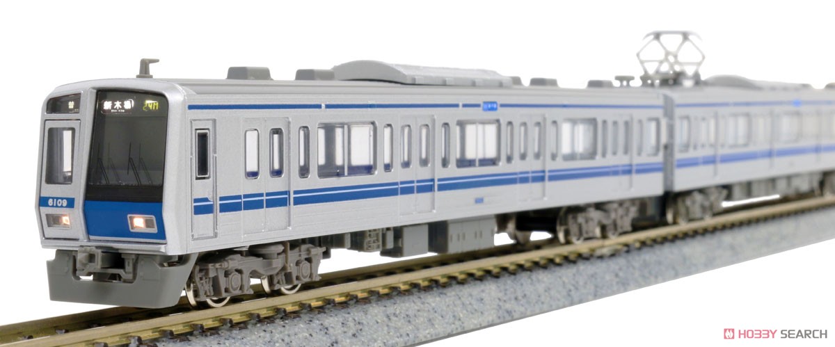 西武 6000系 ステンレス車 (銀前面・シンボルマークなし・車番選択式