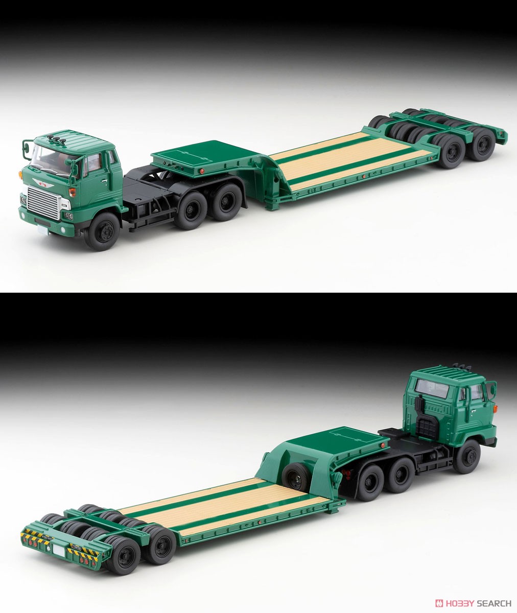 TLV-N173b 日野 HH341 重機運搬トレーラ (緑) (ミニカー) - ホビー