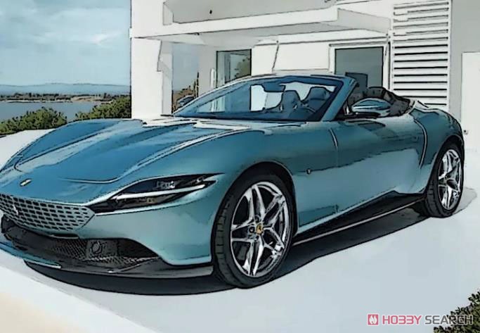 Ferrari Roma Spider Metallic Celeste Trevi (ケース付) (ミニカー