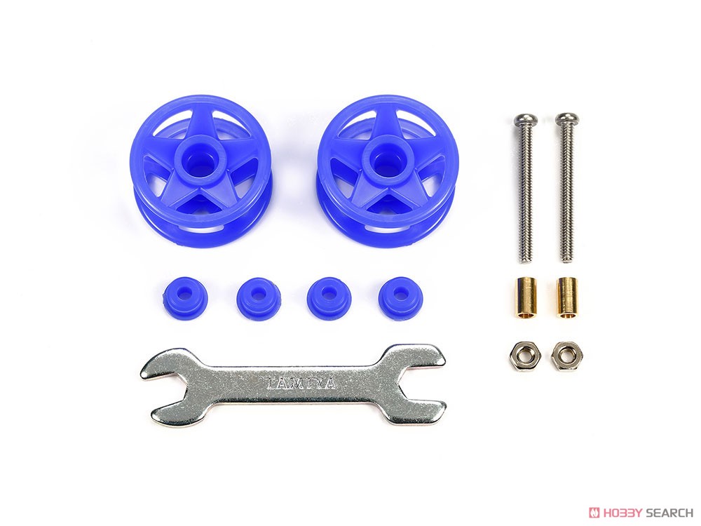 GP532 2段低摩擦プラローラー (19-19mm) ブルー (ミニ四駆) - ホビー