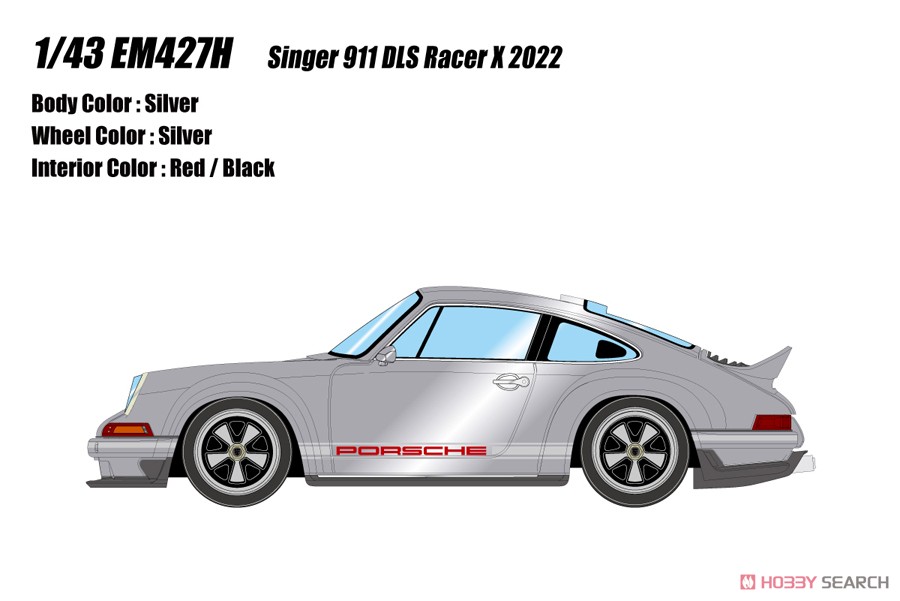 Singer 911 DLS Racer X 2022 シルバー (ミニカー) - ホビーサーチ