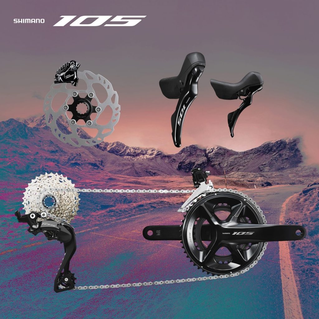 シマノ 105 R7100シリーズに機械式12段変速モデルが登場です
