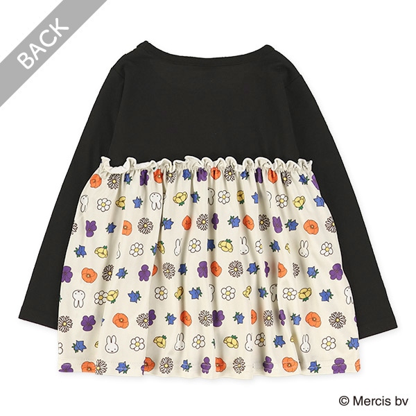 総柄キャミソールレイヤード風長袖Tシャツ（ミッフィー） | 西松屋