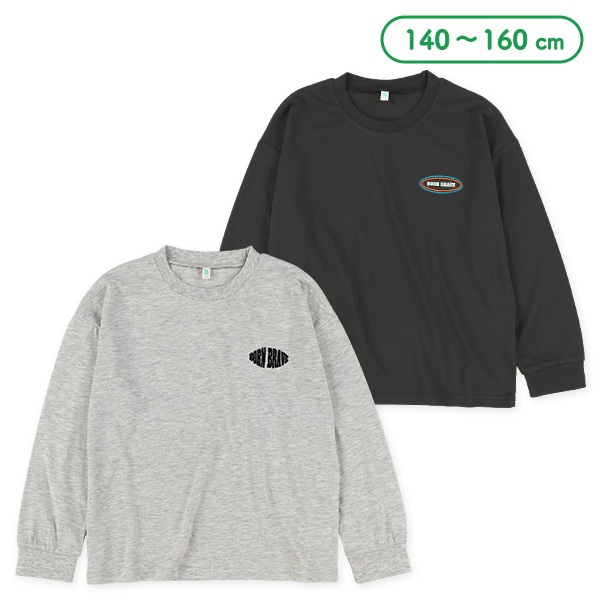 ロゴ刺繍長袖Tシャツ | 西松屋オンラインストア