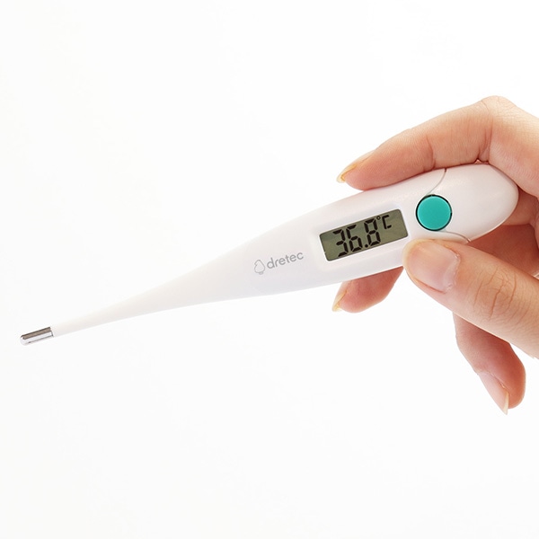 ドリテック）やわらかタッチ体温計TO-205（ホワイト） | 西松屋