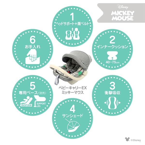ベビーキャリーEX（ミッキーマウス） | 西松屋オンラインストア