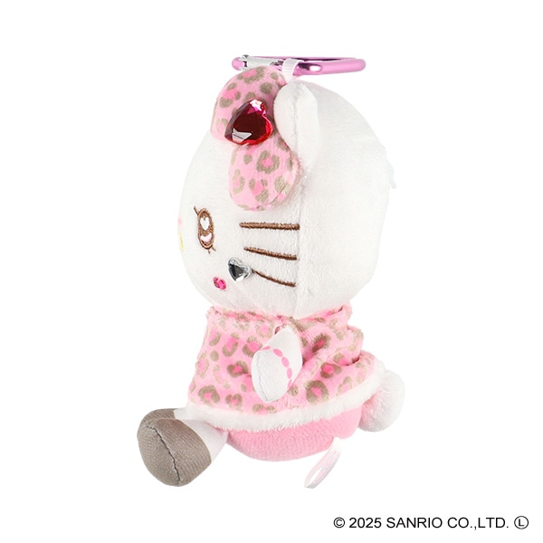 カラビナ付きマスコットポーチ ギャル3 ホワイト（ハローキティ