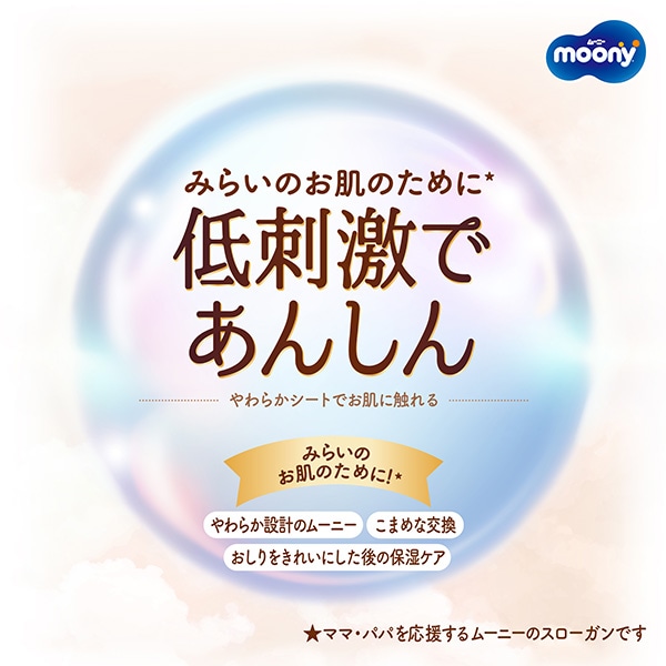 moony）ムーニー 低刺激であんしん テープM（6～11kg）184枚（46枚×4