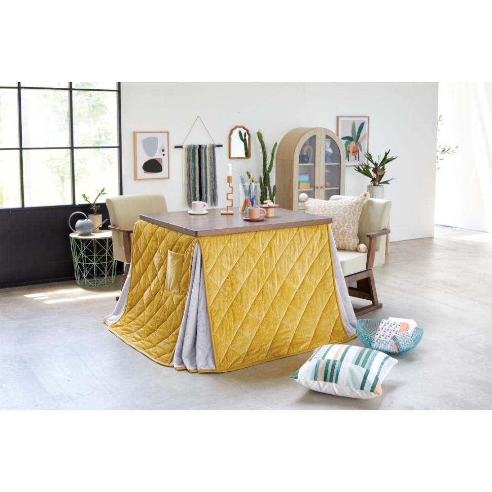 速暖カーボンヒーターダイニングこたつ ロイターⅡ HI120 NA | TWO-ONE