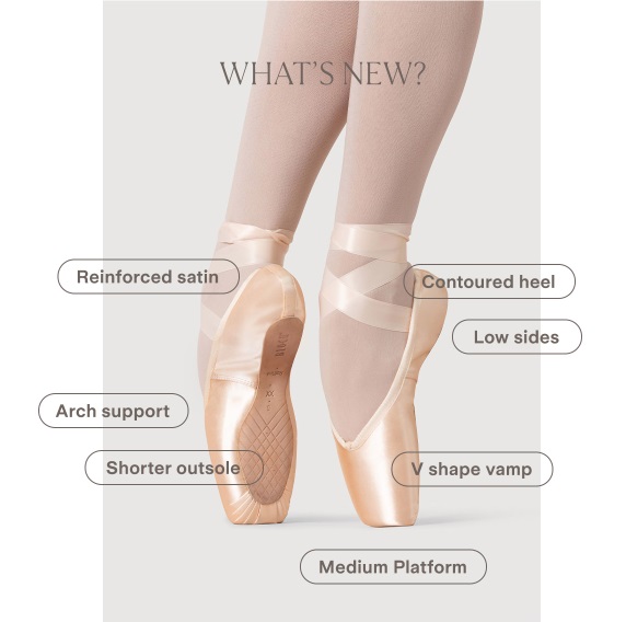 BLOCH】ブロック トウシューズ 最新 ラフィネ raffine 音が非常に静か