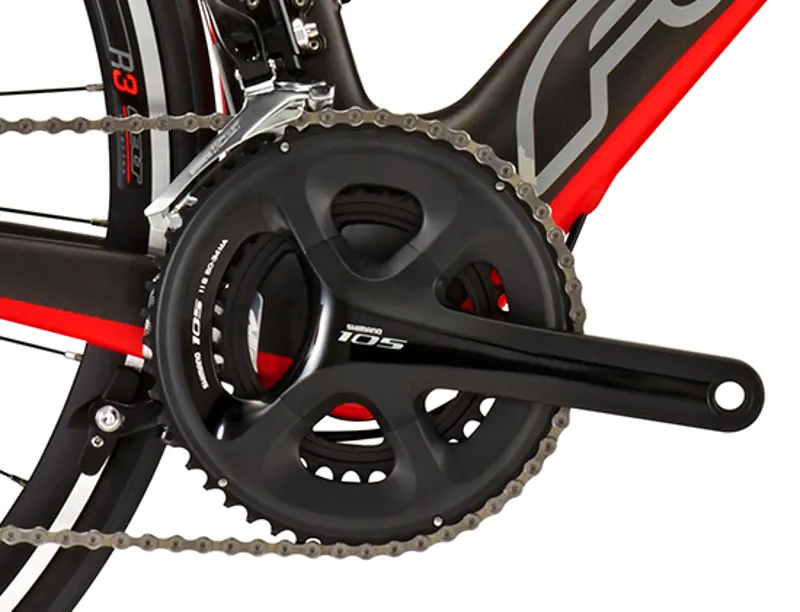 2015 Felt AR5 105 11 Speed : Satin Carbon / Red