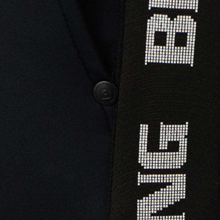 BRIEFING GOLF - MENS SIDE LOGO LINE SLIM PANTS (ブラック) ロゴ