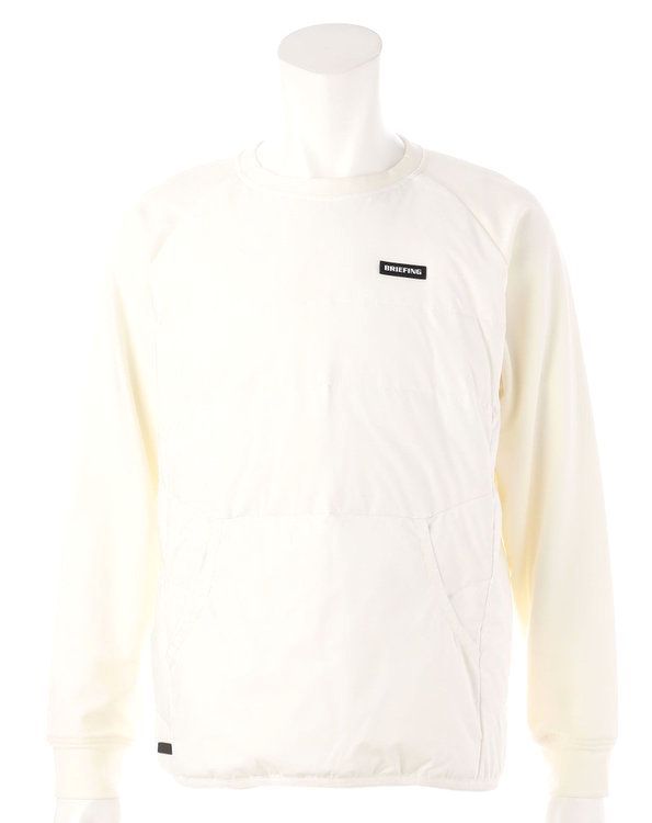 BRIEFING GOLF - MENS TAION DOWN CREW NECK （ホワイト） TAION